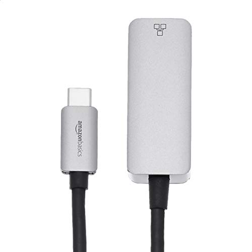 Amazon Basics Fast Network Grey USB-C to RJ45 Gigabit Ethernet Adapter
Amazon Basics USB-C to RJ45 Gigabit Ethernet Adap