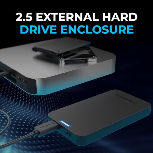 Sabrent |5 Inch SATA to USB |0 Tool Free External Hard Drive Enclosure for SSD, Supports UASP and SATA III - Black (EC-