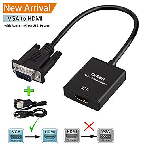 High-Quality 1080P VGA to HDMI Adapter for Computer and Monitor
| Perfect for Desktop, Laptop, and Projector: 1080P VGA