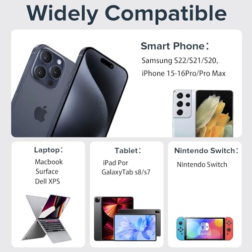 USB C to Ethernet Adapter with PD Charging for iPhone16/Android/MacBook 100Mbps Ethernet Network 2 in 1 Adapter USB C to