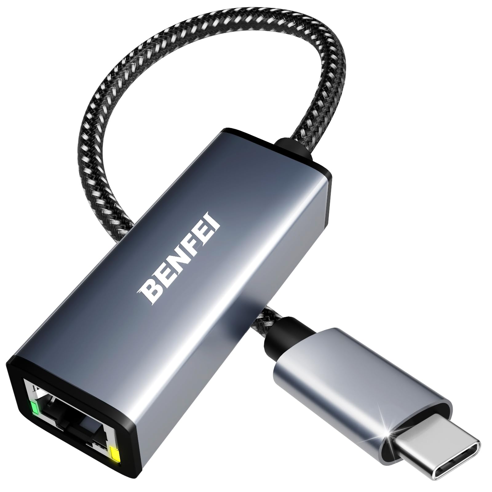 BENFEI USB-C to Ethernet Adapter for Efficient Data Transfer and Stong Internet Connection
| BENFEI USB-C Ethernet Adap